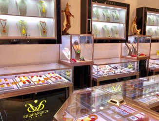 铜川珠宝展柜厂家做的珠宝店背柜尺寸是多少